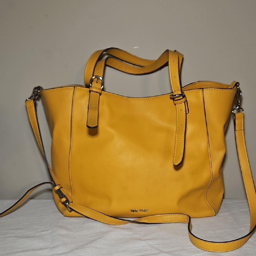 Nine West Mustard Yellow Tote Bag